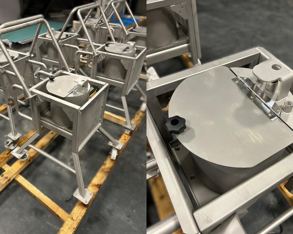 Stainless Steel Mobile Hopper Image